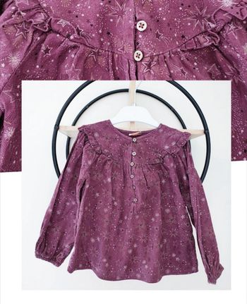 3 ans blouse tape a l'oeil