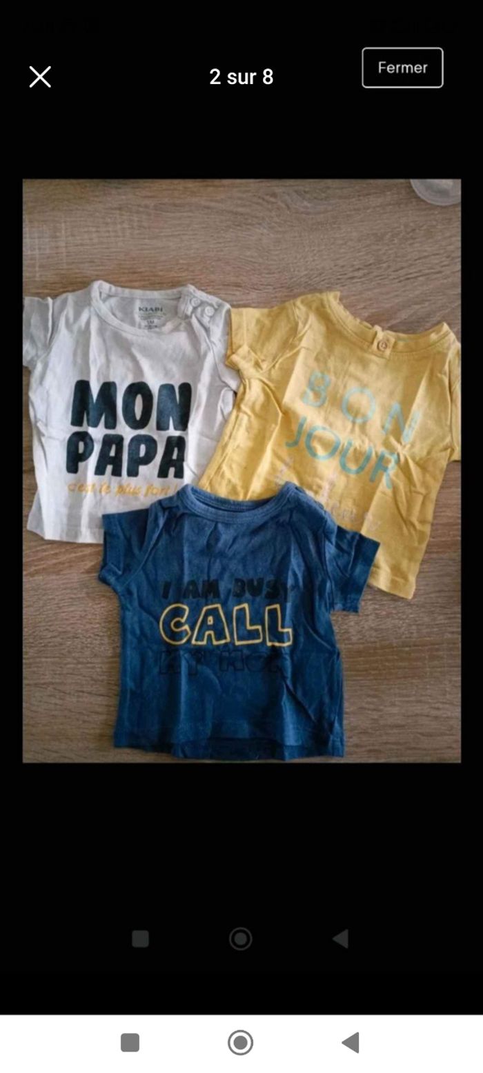 Lot vêtements garçon 1 mois - photo numéro 2