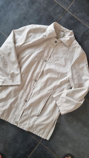 Trench imperméable crème beige Candia C&A 46 parfait
