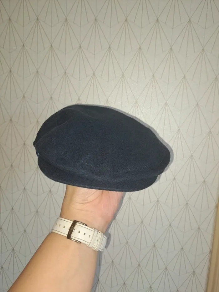 Béret style stetson bleu garçon 45 cm kiabi comme neuf avec élastique ajouté - photo numéro 5