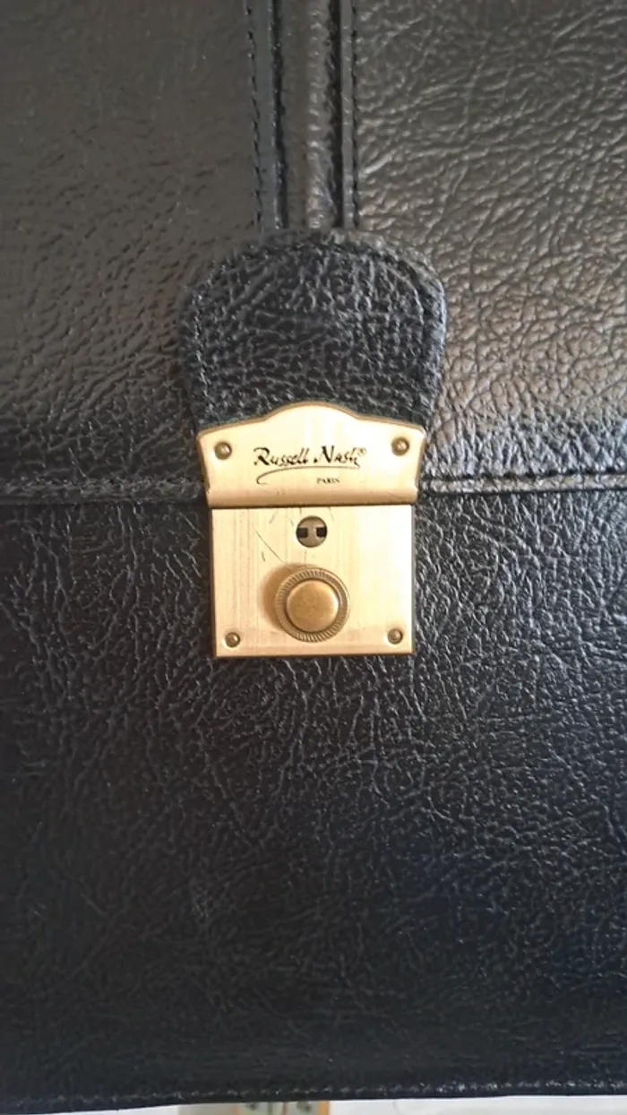 Sacoche vintage/ Russell Nash Paris / Sacoche en cuir / Sacoche homme Russell / Sac - photo numéro 9