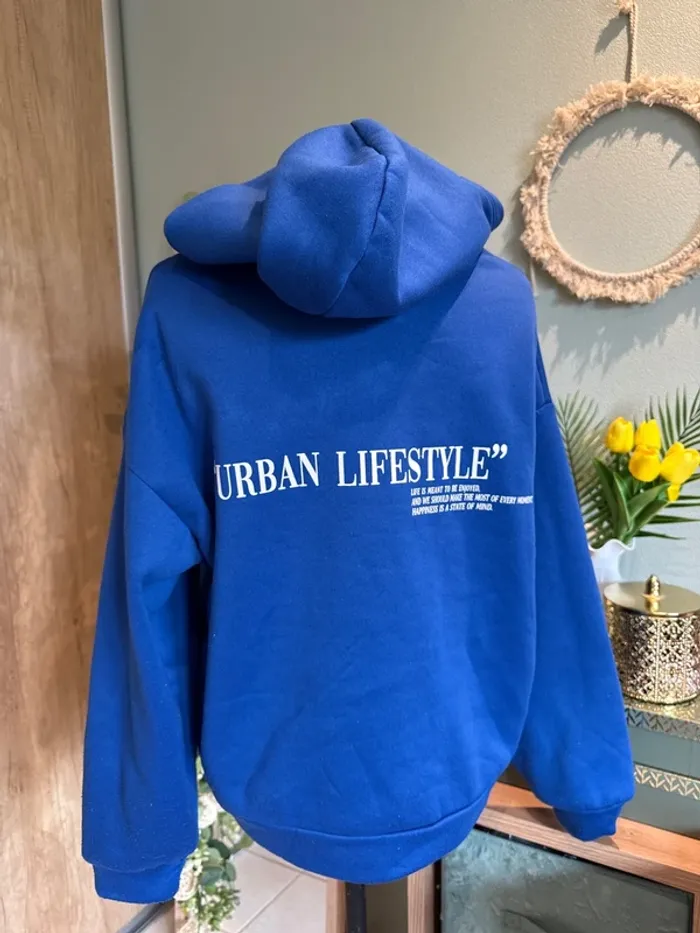 Sweat-shirt à capuche polaire femme