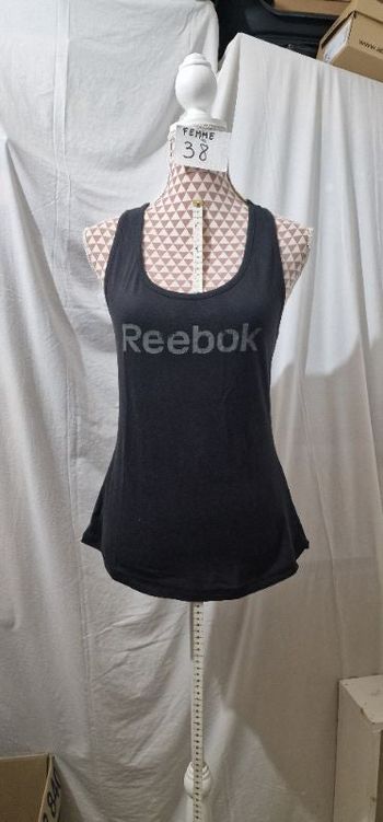 Débardeur, noir, en très très bon état, en coton, longueur 62cm, largeur d'épaule 28cm