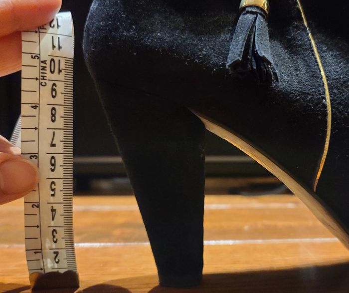 Bottine noire nubuck taille 38 kookai - photo numéro 5