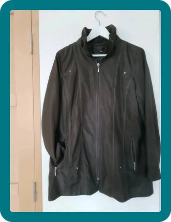 Veste manteau imperméable marron