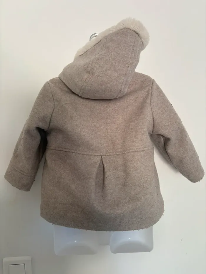 Manteau beige Kiabi - 24 mois (83/89 cm) - photo numéro 4