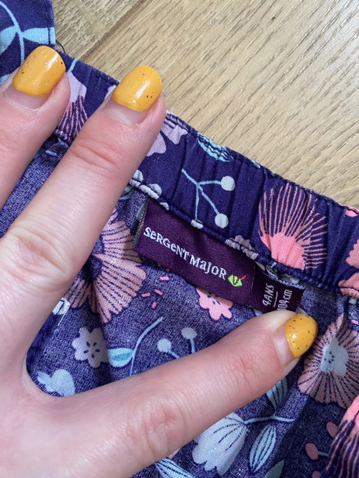 Combinaison fille fluide avec motif fleurs - photo numéro 4