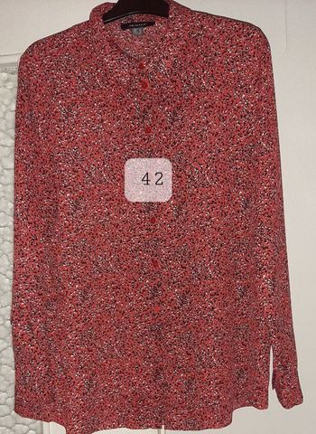 Chemise 42 noir et rouge