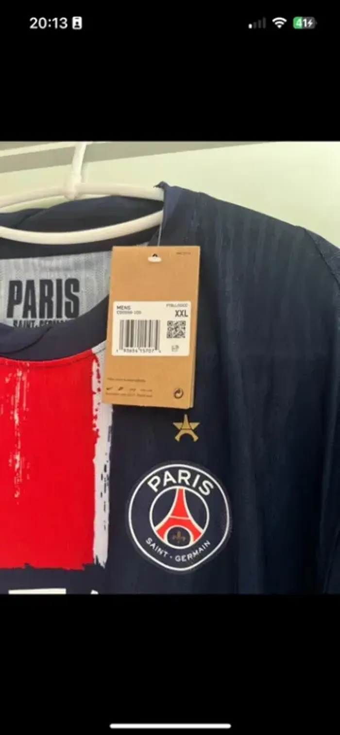 Maillot de foot Nike PSG officiel étoile collector rare - photo numéro 13