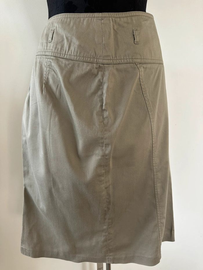 Jupe kaki Camaïeu