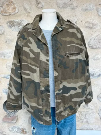 New look - Veste matelassée motif militaire
