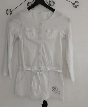 Tunique manches longues blanche Capt'ain tortue taille 6 ans