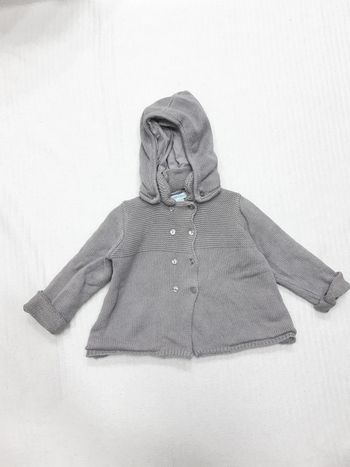 Gilet en maille à capuche Obaïbi 12 mois