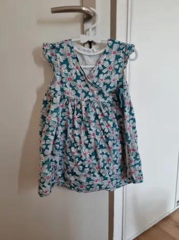 Robe midi fleurs