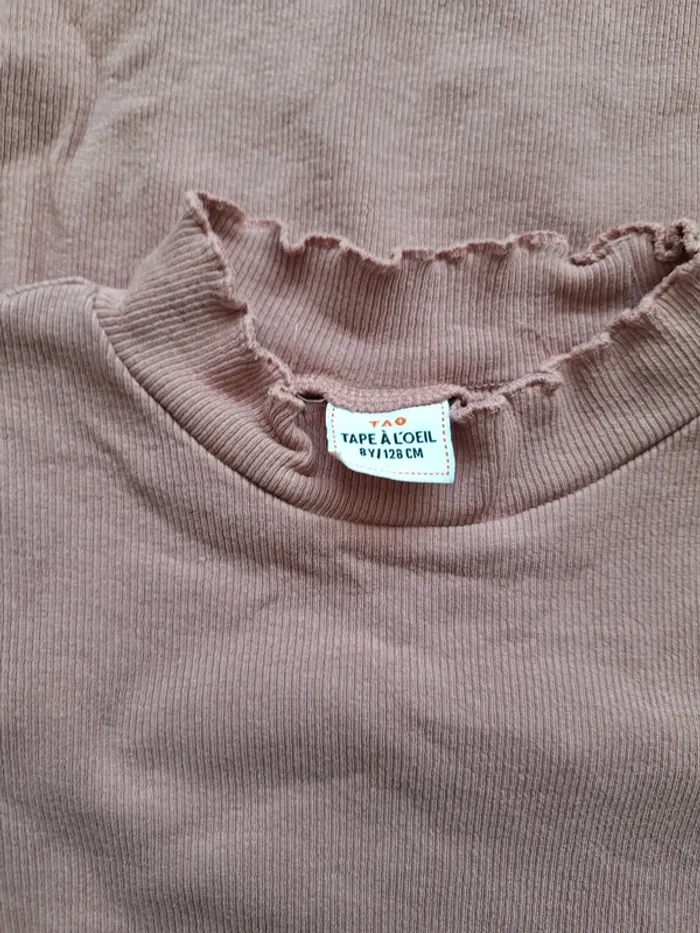 Lot de sous-pull rose TAO 8 ans 128 cm - photo numéro 3