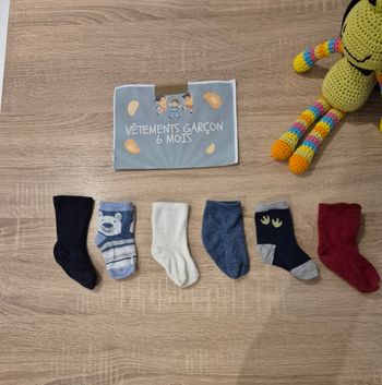 Lot 6 paires chaussettes