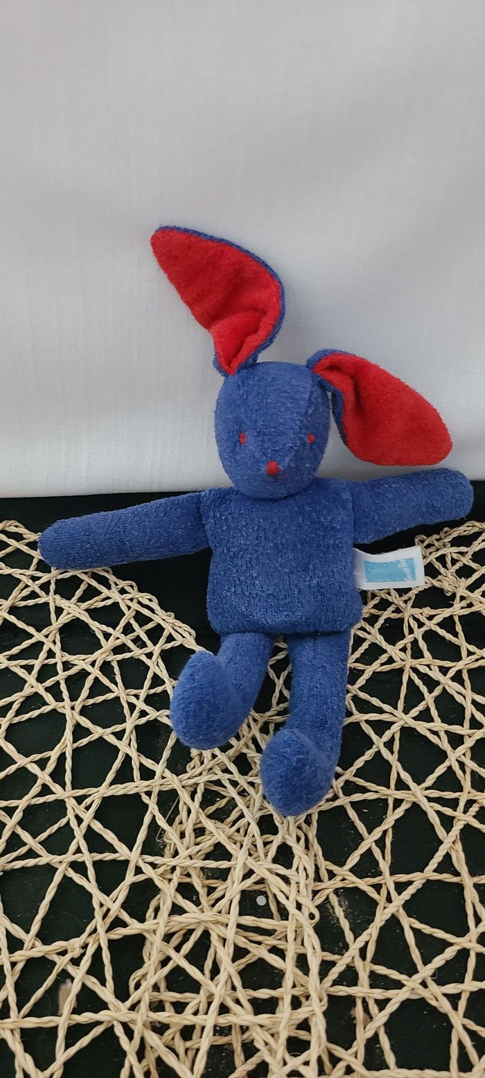 Doudou Lapin bleu Trousselier