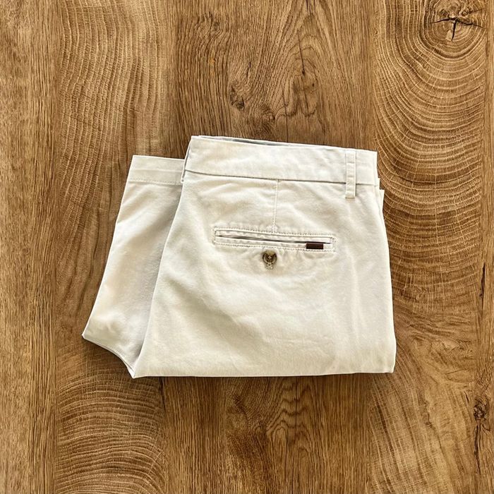 Short chino crème Chaps Coastland Wash pour homme, taille W 32 (42 taille française)