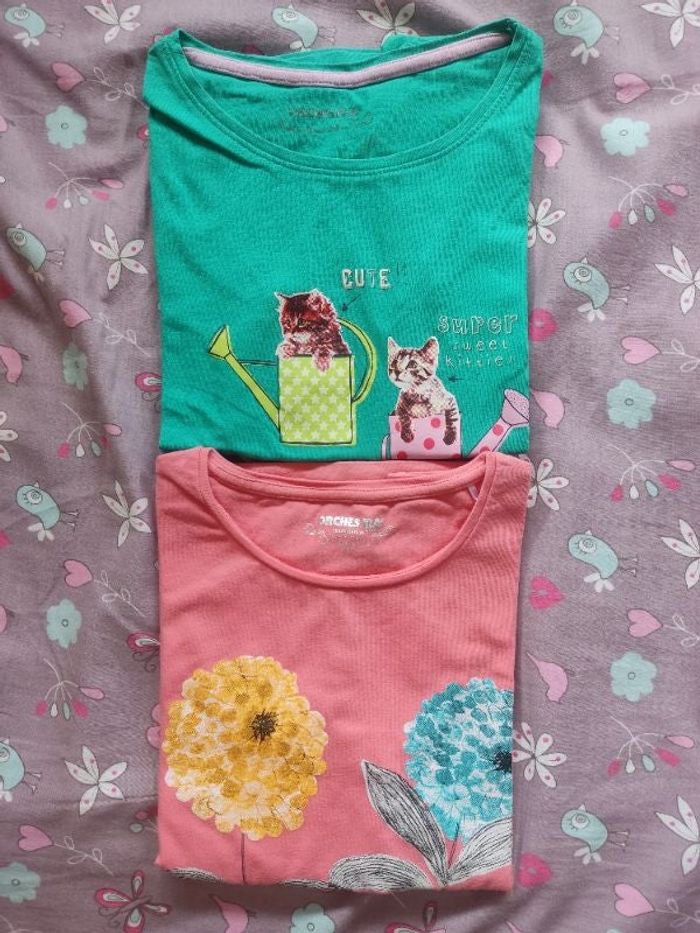 Lot 2 tee shirts manches courtes