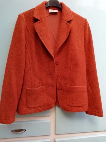 Veste en laine orange