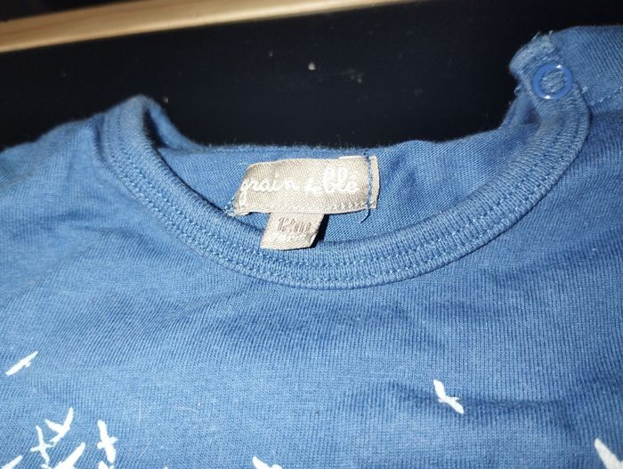 Tee shirt bleu 12 mois - photo numéro 2