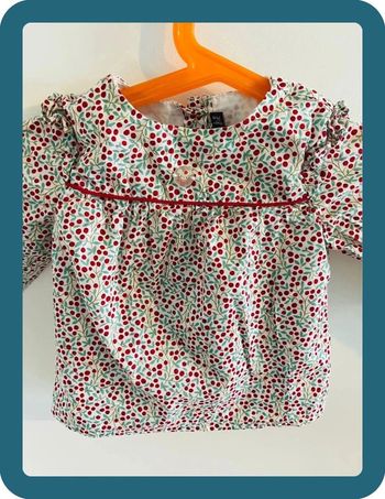 Belle blouse manches longues 12 mois sergent major