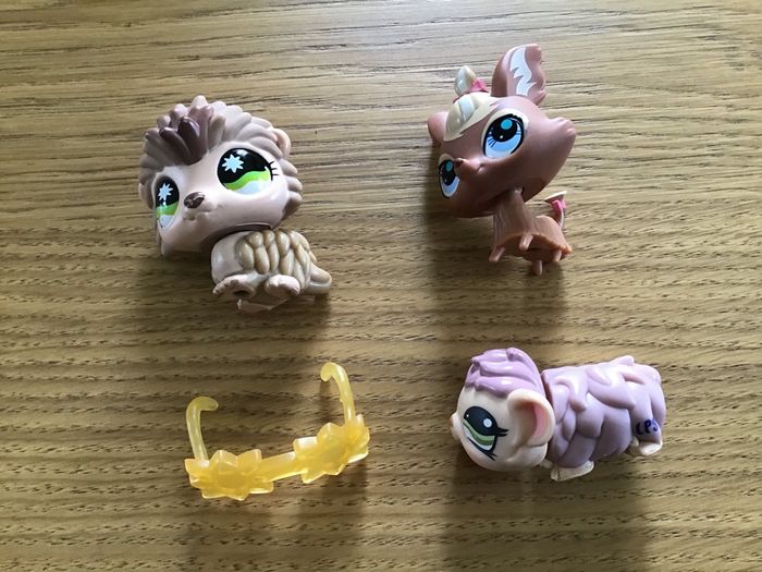 Lot 3 littlest pet shop cochon d’Inde chien porc épicé hérisson bon état accessoire