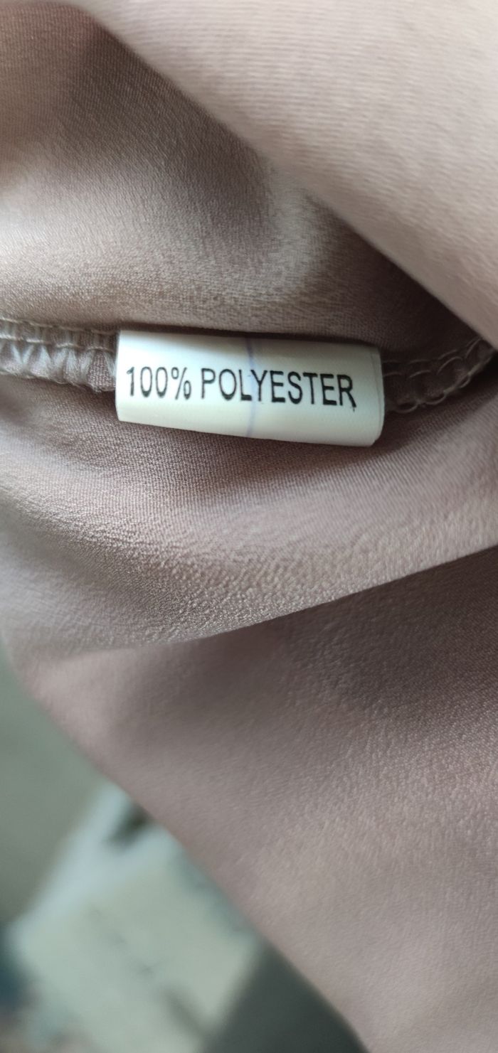 💜 Blouse ample Mauve Poudré - Encolure V Paillettes Argentées - T.XXL - photo numéro 8