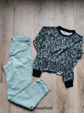 Ensemble Jean et Pull Fille