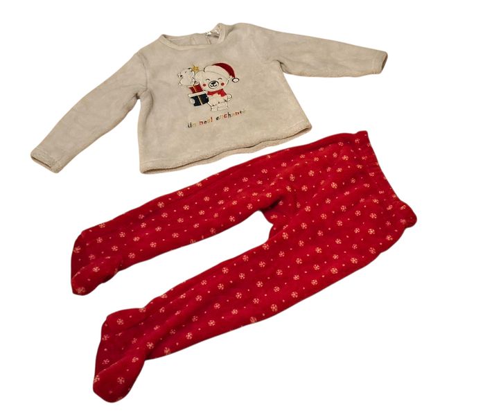 Pyjama polaire noel 36M Les petits cailloux