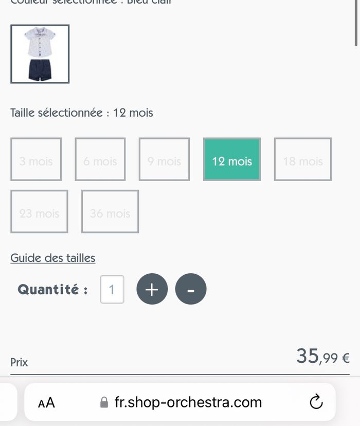 Ensemble orchestra neuf avec étiquette taille 6mois - photo numéro 2