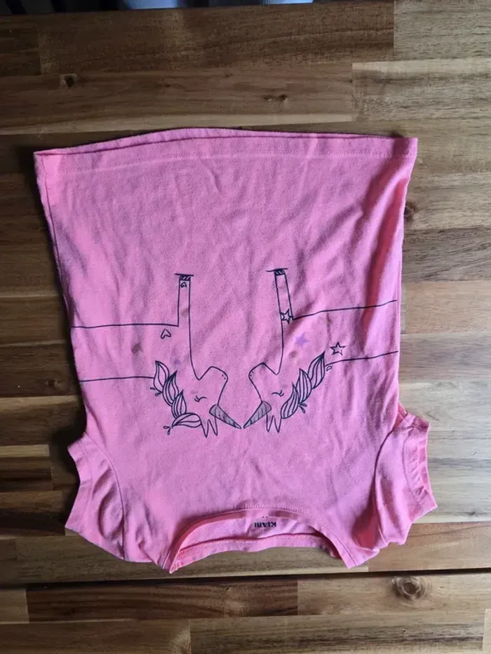 t-shirt manche courte licorne - photo numéro 1