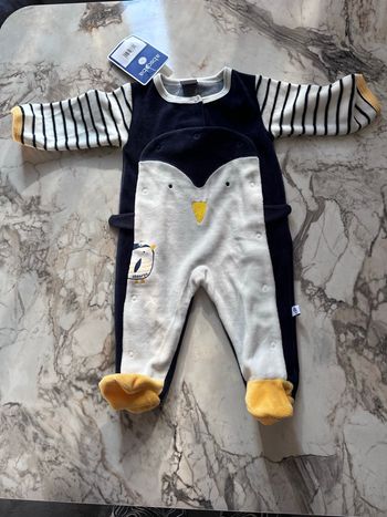 Pyjama en velours Absorba 1 mois Neuf