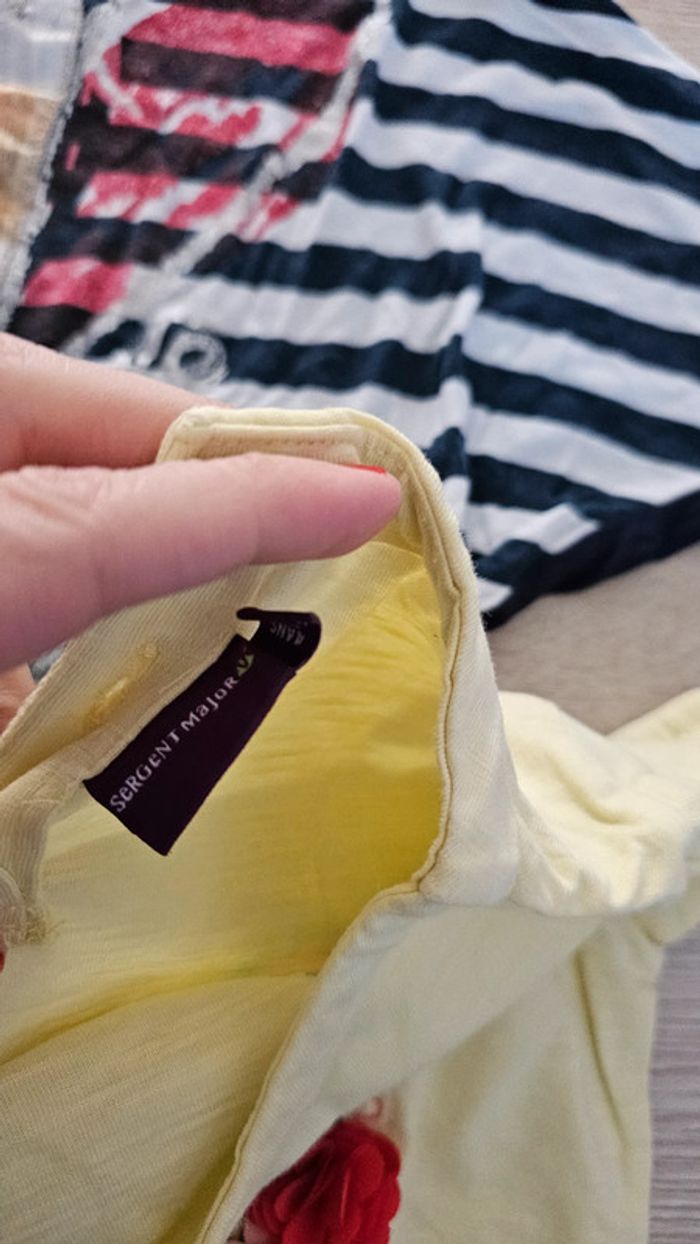 Lot 4 t shirt 4 ans IKKS Catimini Sergent major Desigual - photo numéro 3