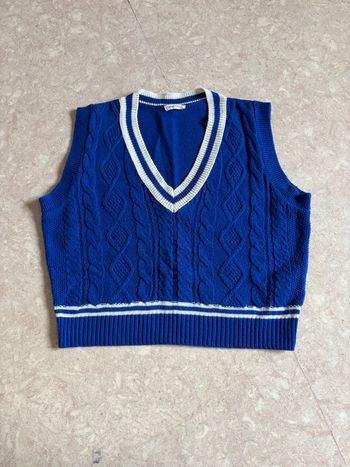 Pull sans manches Cache-Cache bleu