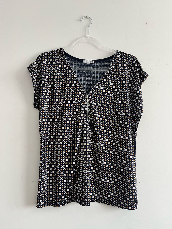 Blouse manches courtes La Halle femme taille L (40) - photo numéro 2
