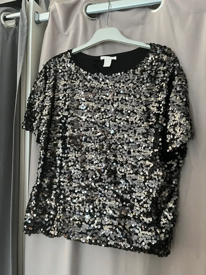 Top à sequins brillant & festif