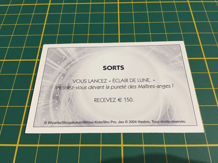 Carte sorts Vous lancez éclair de lune Monopoly Duel Masters Hasbro Parker Wizards #A64