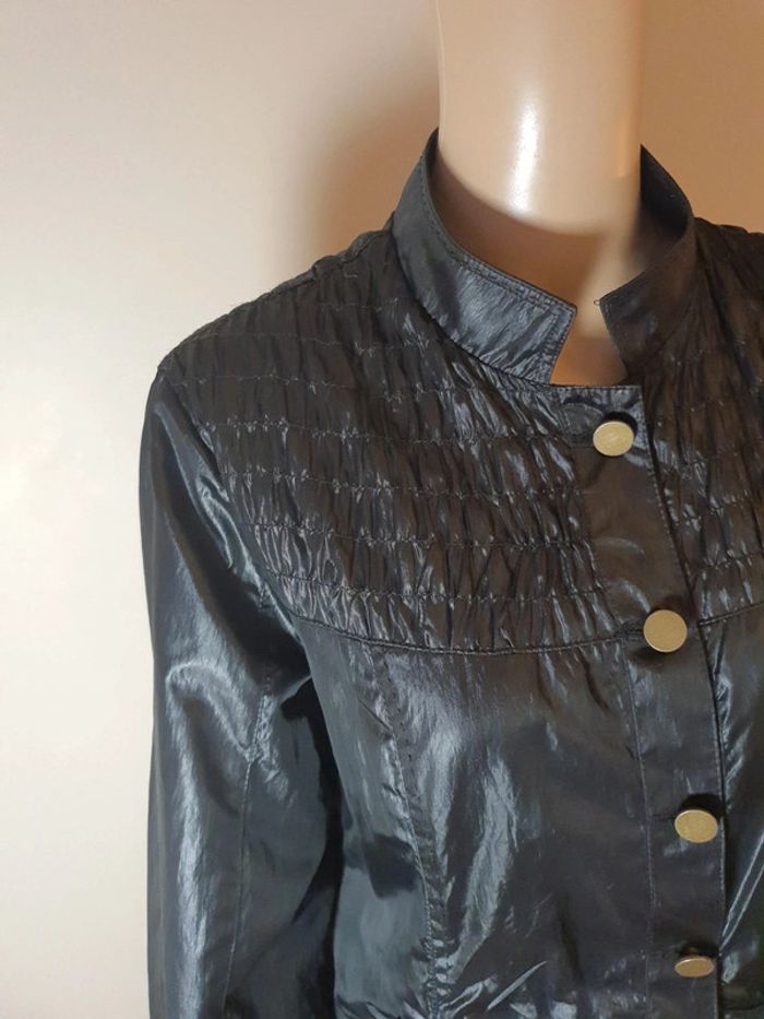 Veste Salt & Pepper noire effet huilée T.42 - photo numéro 2