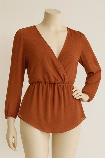 Blouse marron femme taille 3xl