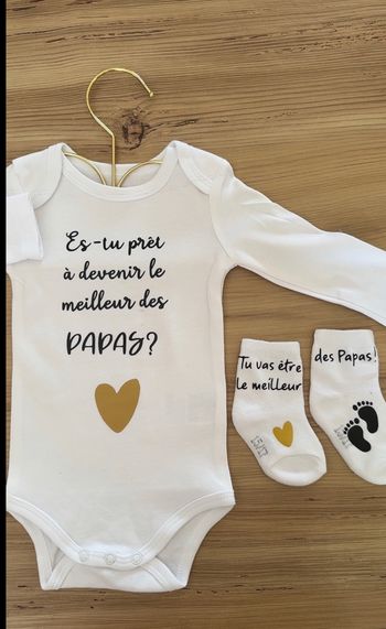 Ensemble annonce grossesse papa