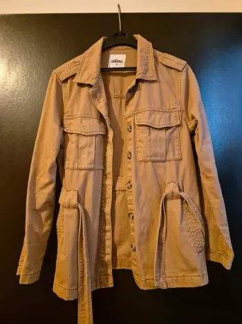 Veste en jean marron