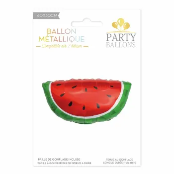 Ballon Métallique Pastèque Party Ballons 60x30 cm Neuf
