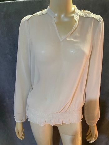 Blouse blanche transparente boby flirt taille s