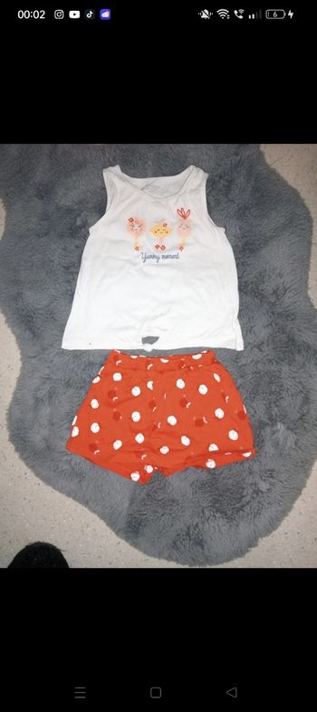 Ensemble jupe short débardeur 