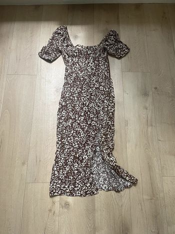 Robe longue à fleurs Bershka