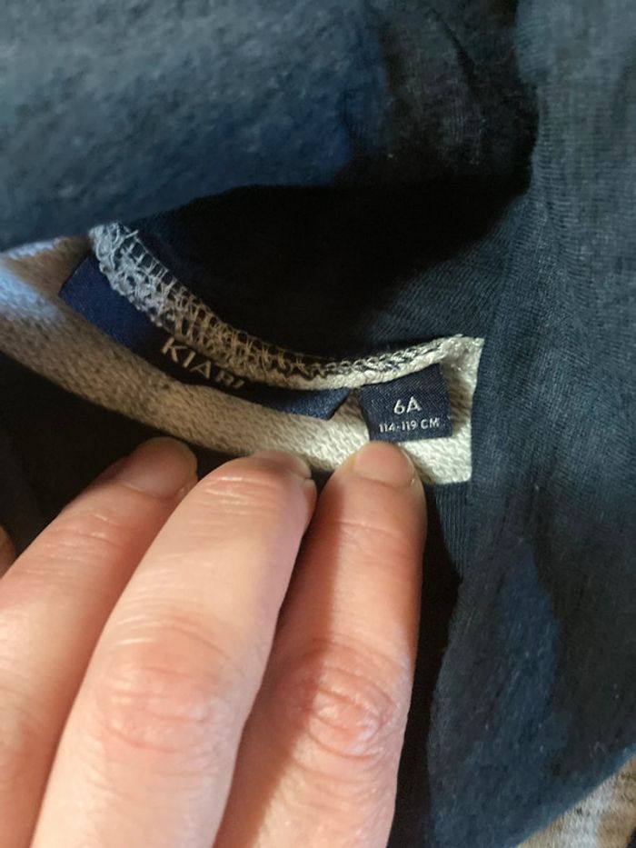 Sweat col snood garçon Kiabi - taille 6A (114-119 cm) - photo numéro 3