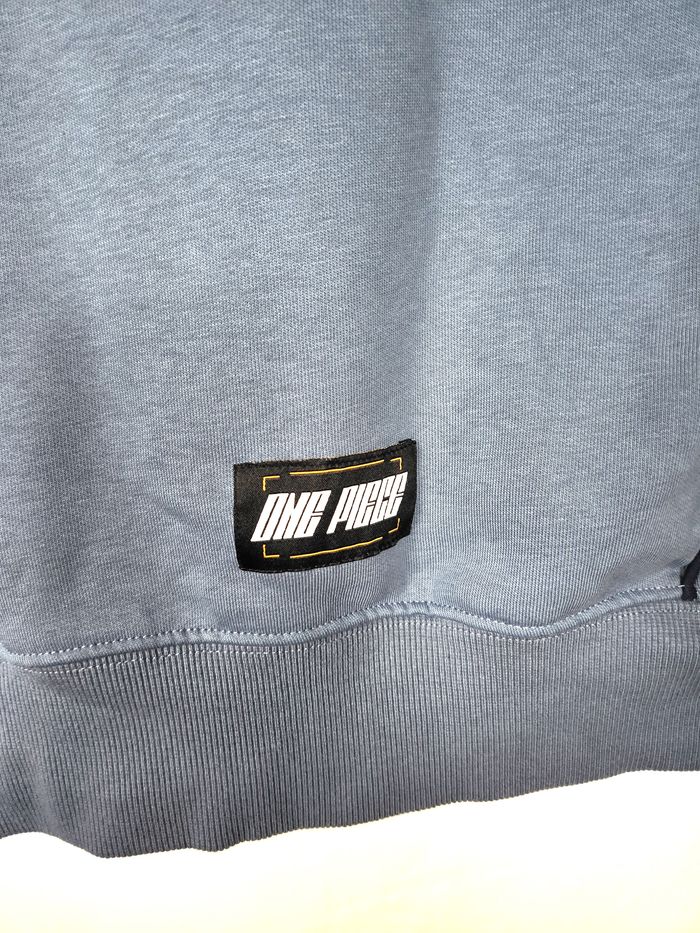 Sweat à Capuche One Piece x Celio, bleu gris, taille S (Grand) - photo numéro 5