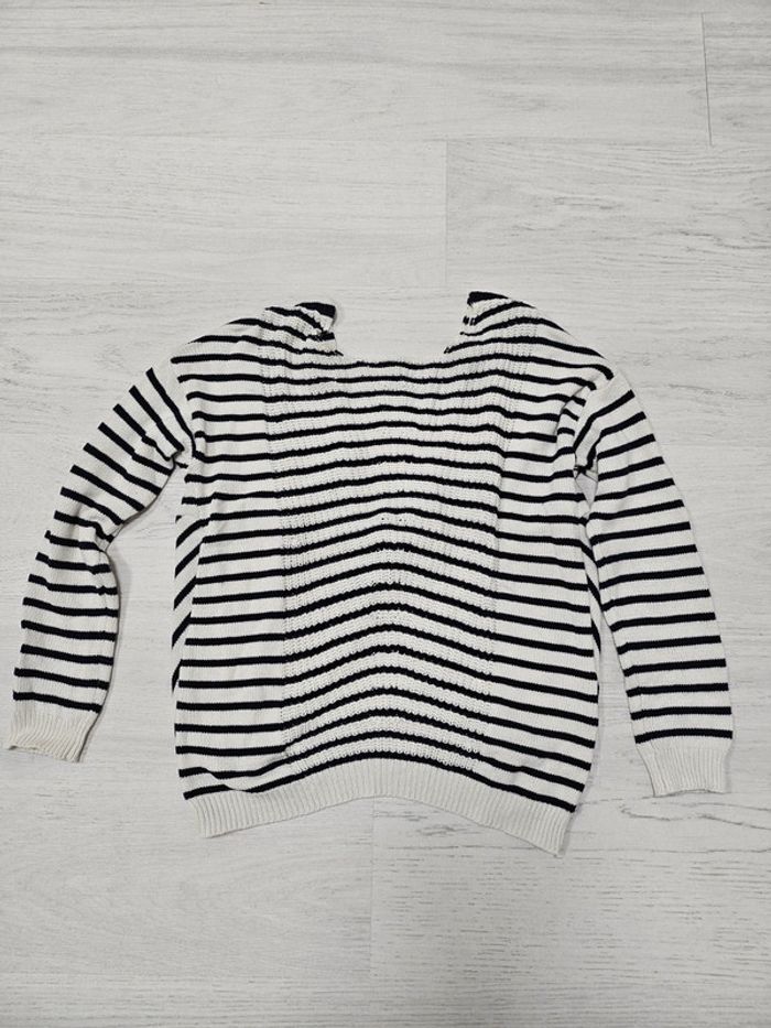 Pull marinière dos croisé Bonobo