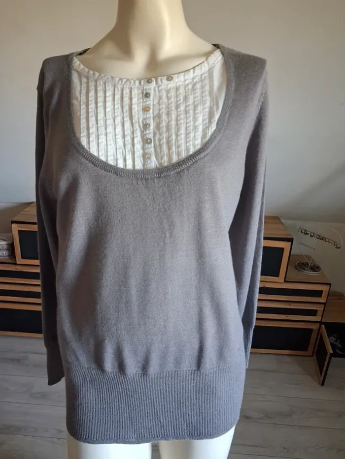 Pull gris taille 4 - photo numéro 2